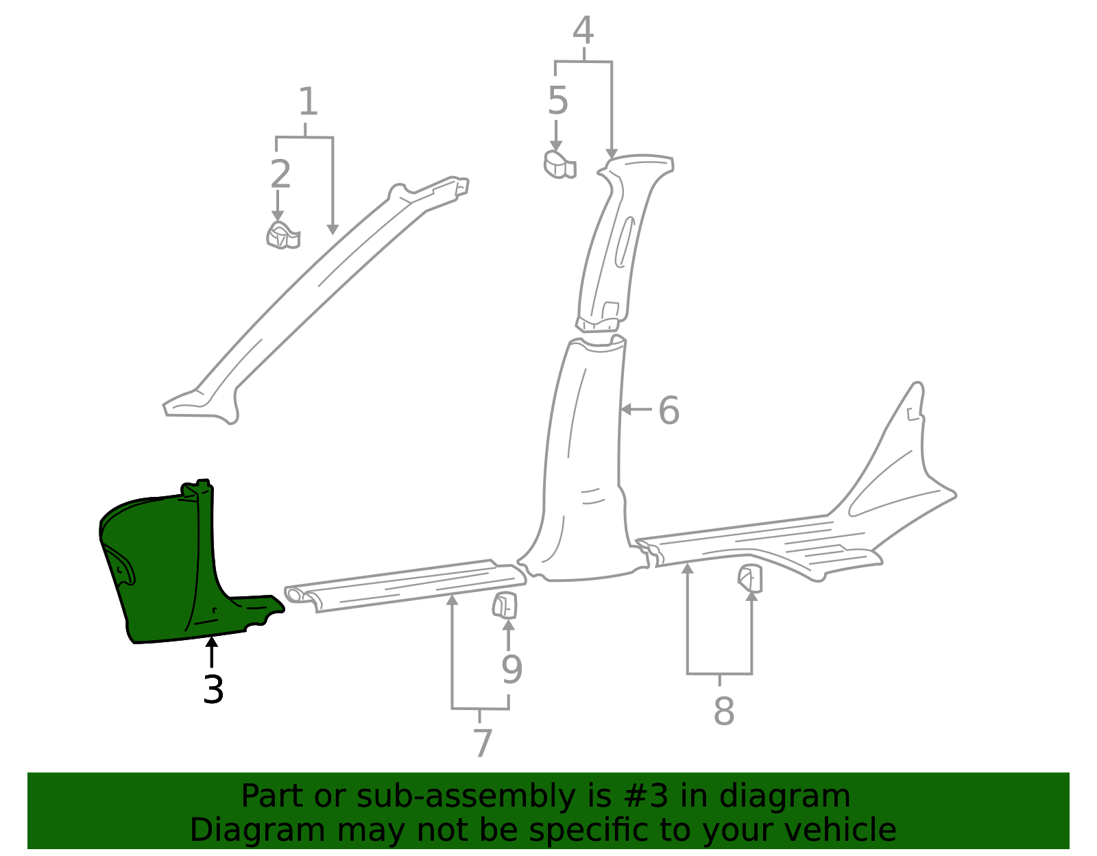2004-2005 Hyundai XG350 Cowl Trim 85823-39500-ZQ | OEM Parts Online