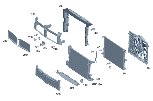 2475004000 - : Coolant Radiator for Mercedes-Benz Image