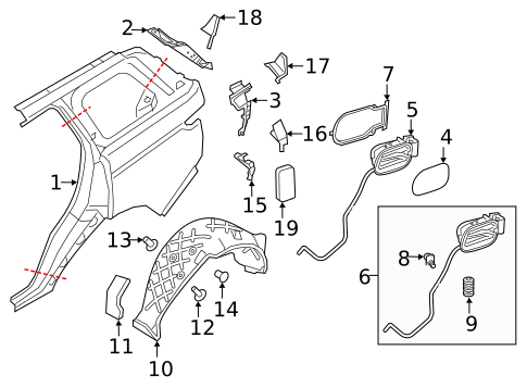 Quarter Panel & Components for 2020 Land Rover Range Rover #0