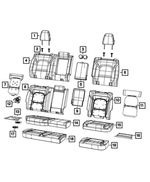 6WB134X7AA - Interior Trim: Second Row Headrest, Left for Mopar Image