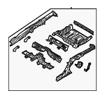 65700B1600 - : Rear Frame Assembly for Genesis: G80 Image