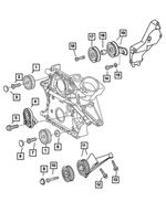 5073902AA - Cooling: Screw for Dodge: Sprinter 2500, Sprinter 3500 | Jeep: Grand Cherokee Image