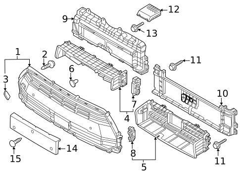 Grille & Components for 2023 Kia Niro #0