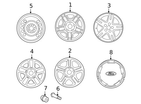 Wheels for 2006 Ford Escape #1