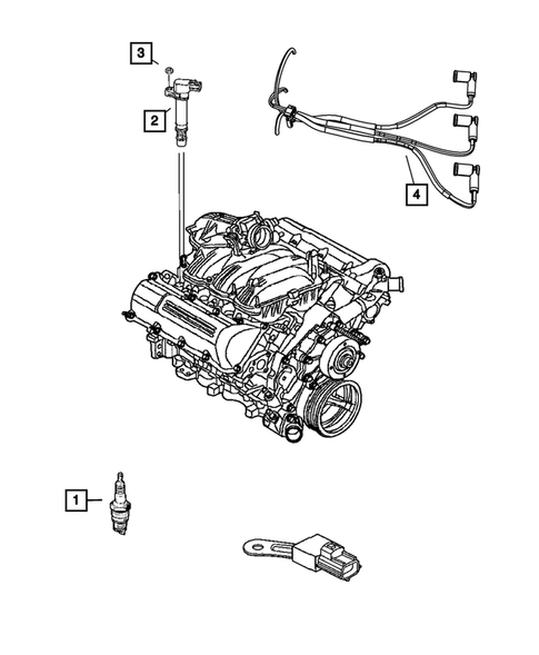 Ignition - Spark Plugs, Cables, Coils, and Glow Plugs for 2010 Dodge Ram 1500 #0