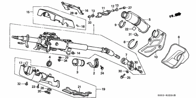Steering Column for 1987 Acura Legend #0