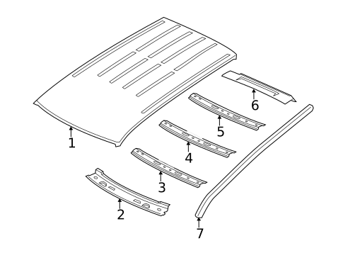 Roof & Components for 2014 Jeep Grand Cherokee #0