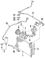 1H1820743P - HVAC: AC Hoses for Volkswagen: Golf, Jetta Image