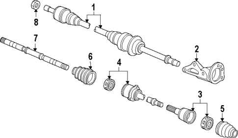 Axle Components for 1990 Nissan Maxima #0