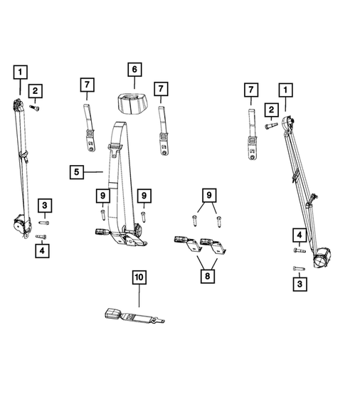 Seat Belts for 2018 Ram 3500 #6