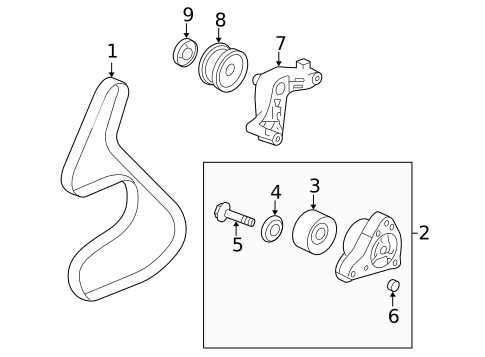 Belts & Pulleys for 2013 Honda Civic #0