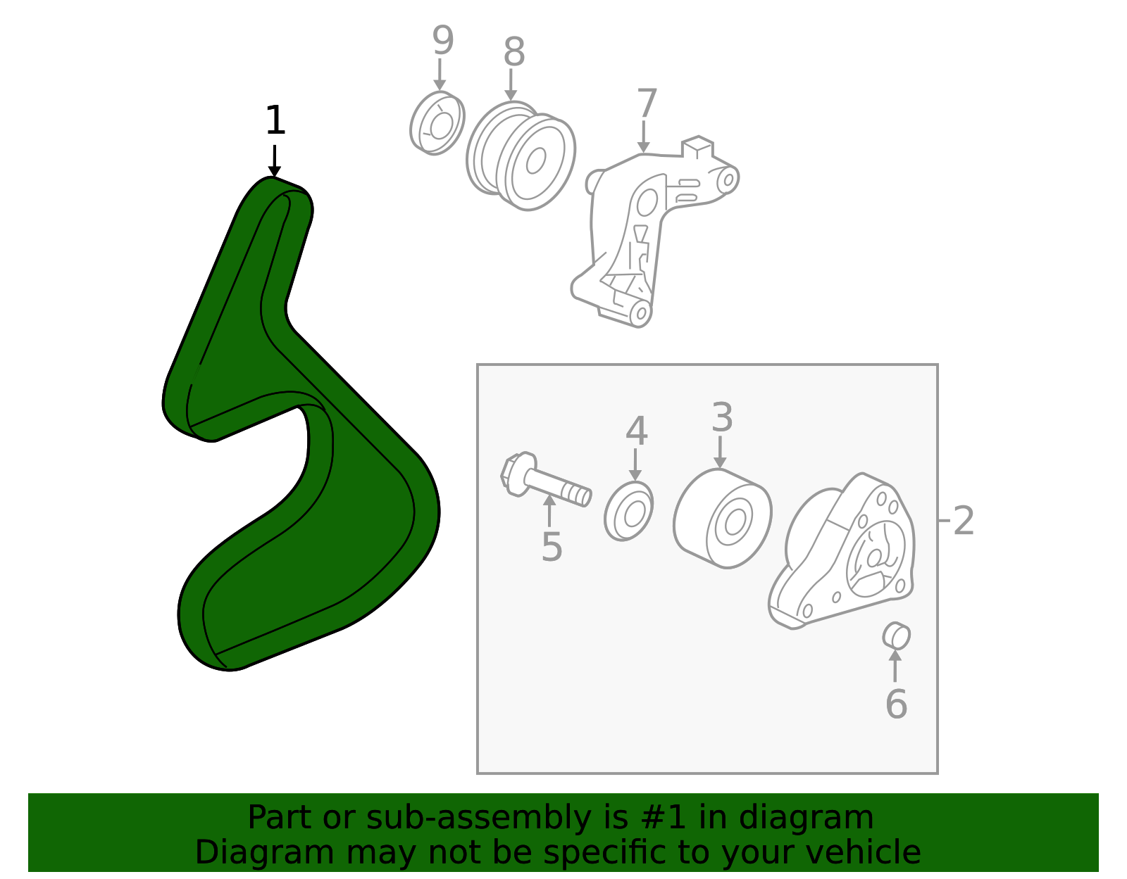66.73 In Serpentine Belt For Honda Civic 2012 2013 2014 2015 Acura - Foto 8