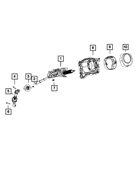Steering Column and Intermediate Shaft for 2019 Ram 1500 #0
