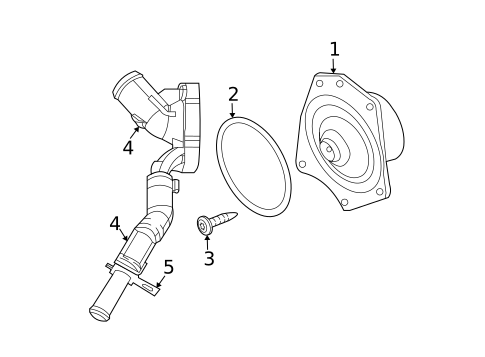 Water Pump for 2010 Chrysler Sebring #2