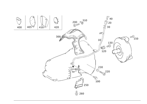 Detachable Transmission Parts, Oil Filler Pipe for 2008 Mercedes-Benz C300 #0