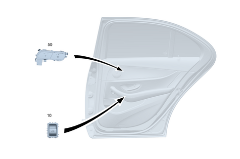 Switch Rear Door Lining for 2022 Mercedes-Benz GLE63 AMG S #0