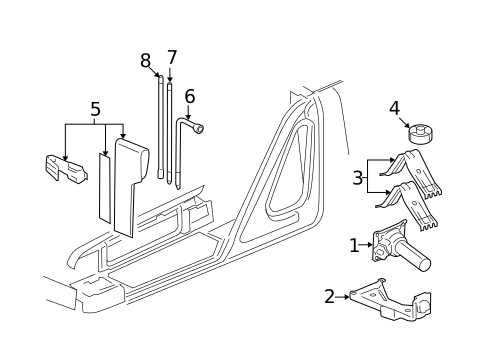 Interior Trim - Quarter Panels for 2010 Cadillac Escalade EXT #1