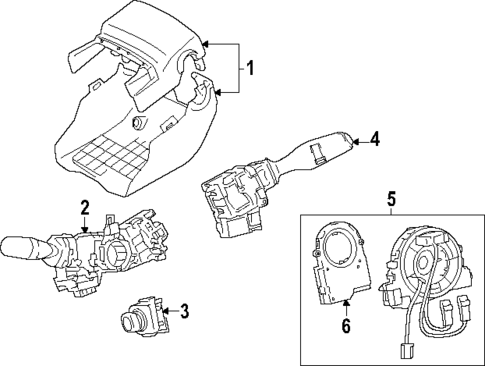 Shroud, Switches & Levers for 2017 Lexus RC300 #1