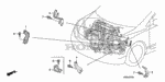 32411SNA000 - Engine: BRACKET, STARTER CABLE for Honda Image