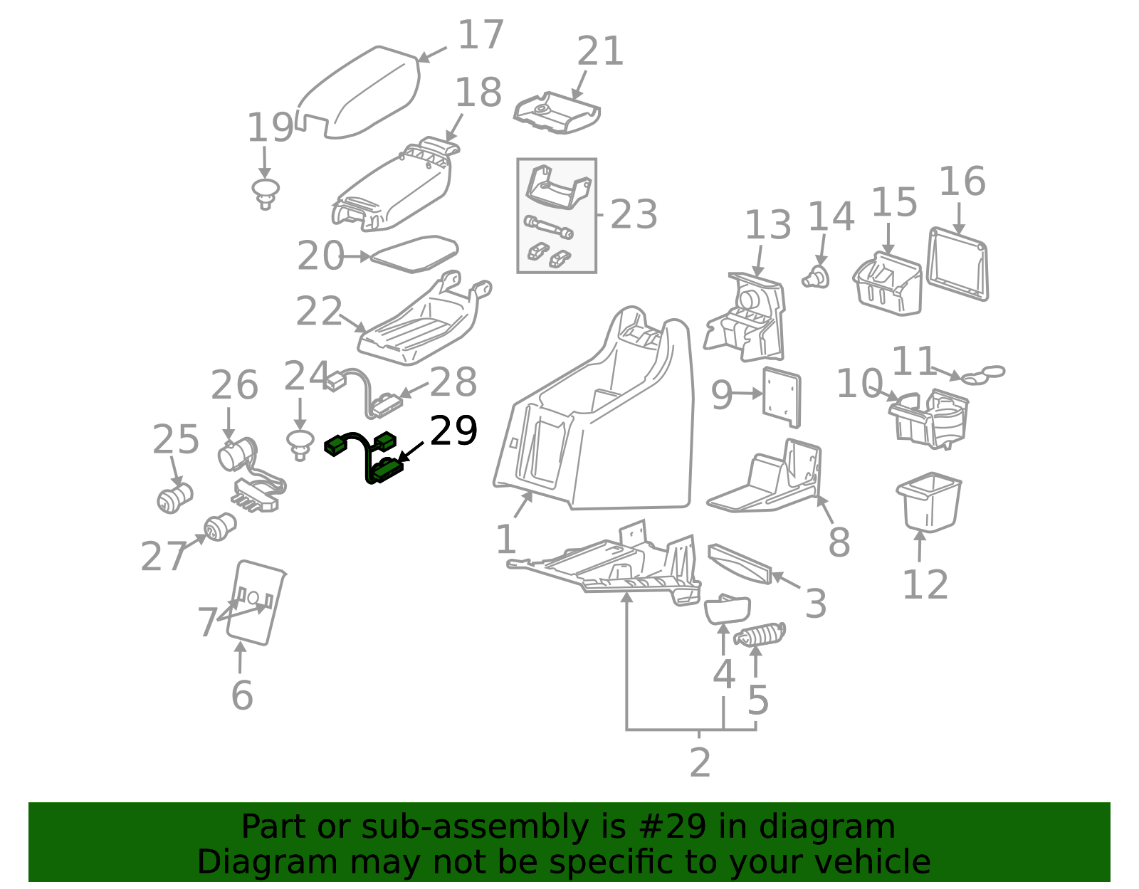 2007-2014 Volvo XC90 Console Wiring Harness 30782846 | TascaParts.com