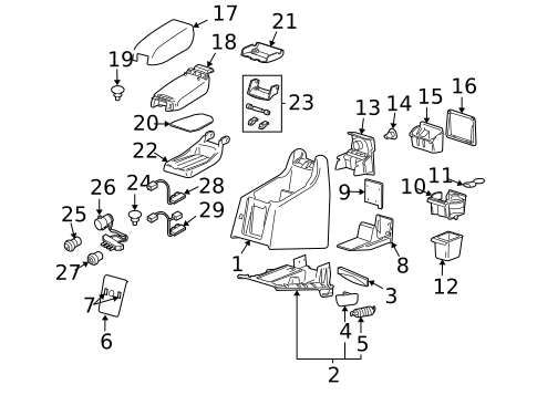 Center Console for 2007 Volvo XC90 #0