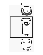 AJ812351 - Engine: Filter Assembly for Jaguar Image