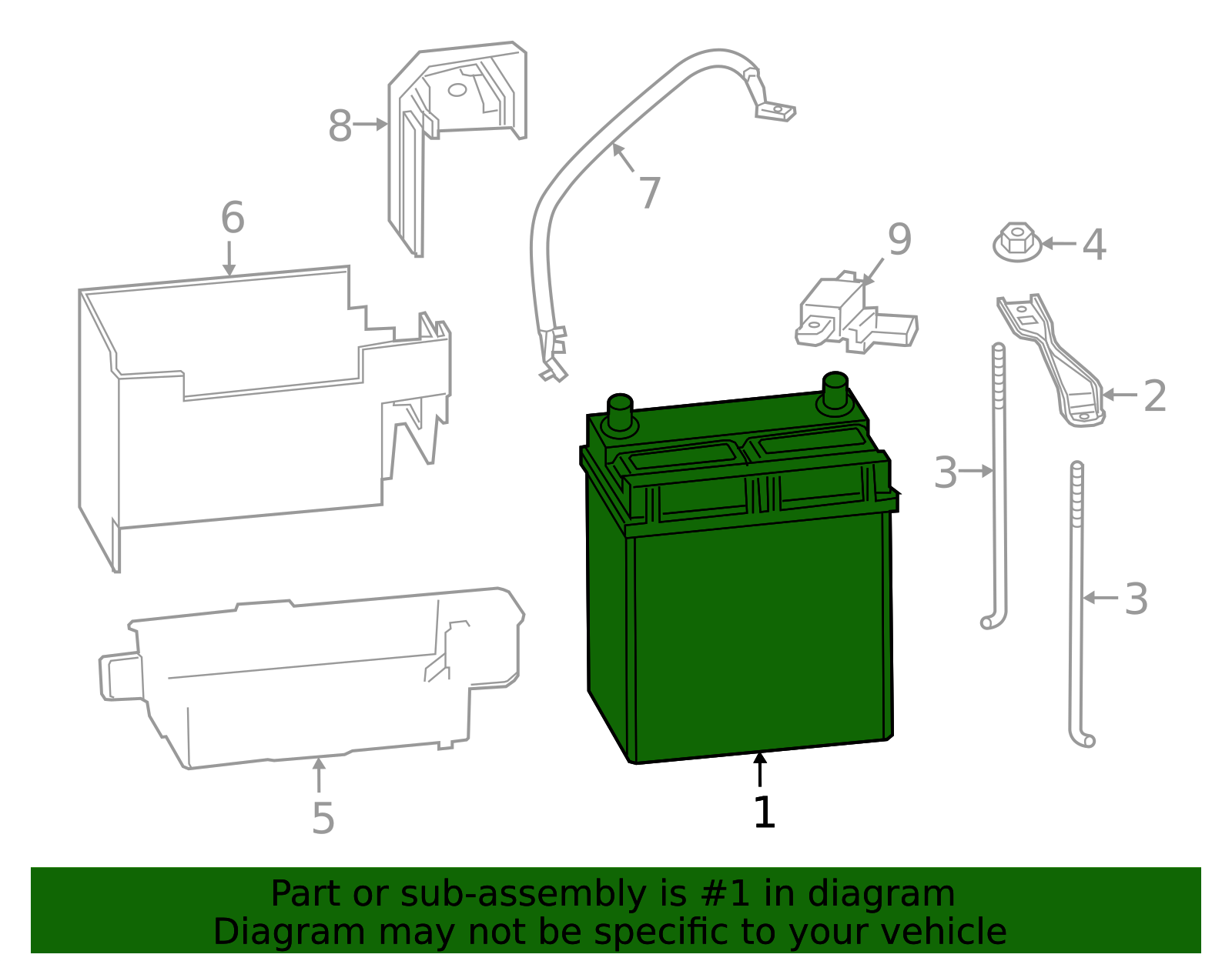 Vehicle Battery 31500-SNC-00100M | Honda Parts Junkie
