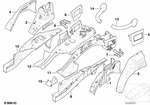 41147002463 - Bodywork: Left Rear Inner Wheelhouse for BMW: X5 3.0i, X5 4.4i, X5 4.6is, X5 4.8is Image image