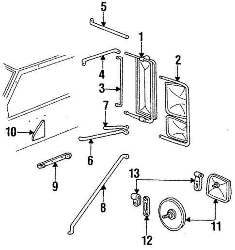 Outside Mirrors for 1987 Chevrolet V20 #4