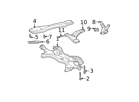 Suspension Components for 2004 Pontiac Vibe #1