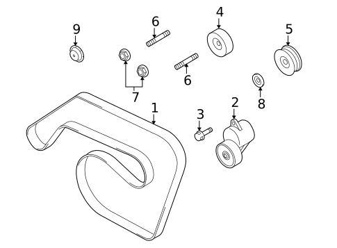 Belts & Pulleys for 2011 Suzuki Kizashi #0