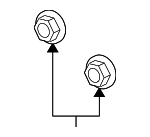 915910046XC0 - Cooling System: Idler Pulley Nut for Suzuki Image