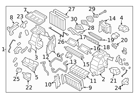 Evaporator & Heater Components for 2008 Subaru Impreza #0