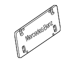 8101711 - Body: License Bracket for Mercedes-Benz Image