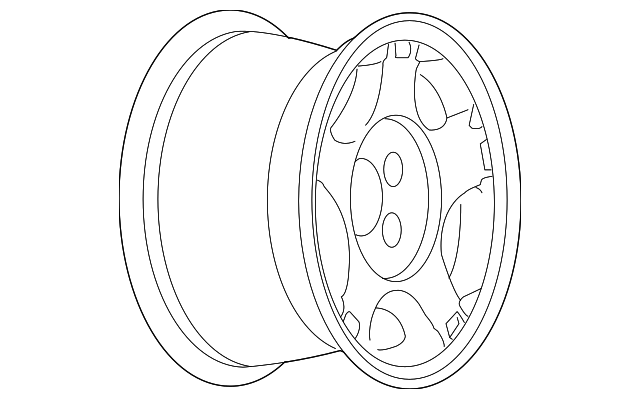 2007-2014 Chevrolet 17x7.5-Inch Aluminum Wheel 09596050 GM ...