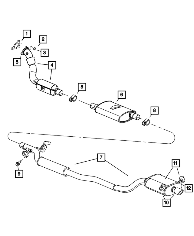 4809660AE - Exhaust: Catalytic Converter for Mopar Image image