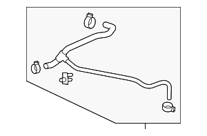 2011-2014 GM Radiator Surge Tank Inlet Hose 19257726 | Shop Matick ...