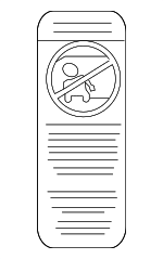 72128240204 - Body: 2004-2018 BMW - Air Bag Label for BMW: 1 Series M, 128i, 135i, 135is, 325i, 325xi, 328i, 328i xDrive, 328xi, 330i, 330xi, 335d, 335i, 335i xDrive, 335is, 335xi, 525i, 525xi, 528i, 528i xDrive, 528xi, 530i, 530xi, 535i, 535i xDrive, 535xi, 545i, 550i, 640i, 640i Gran Coupe, 640i xDrive, 640i xDrive Gran Coupe, 650i, 650i Gran Coupe, 650i xDrive, 650i xDrive Gran Coupe, 740i, 740Ld xDrive, 740Li, 740Li xDrive, 750i, 750i xDrive, 750Li, 750Li xDrive, 760Li, ActiveHybrid 7, M3, M5, M6, M6 Gran Coupe, X1, X3, X5, X6 Image
