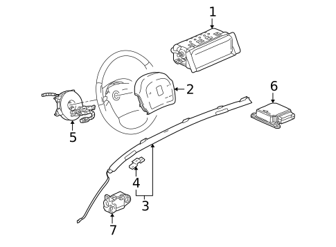 Air Bag Components for 2007 Saturn Vue #0