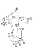 1HF671F7AA - Interior Trim: Front Seat Complete for Mopar Image