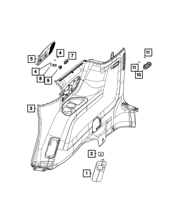 68263848AA - Electrical: Seat Recline Switch for Mopar Image image