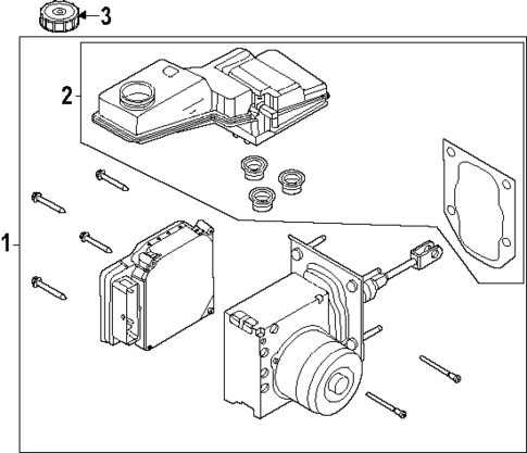 Master Cylinder - Components On Dash Panel for 2025 Lincoln Navigator #0