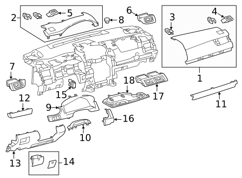 Automatic Temperature Controls for 2013 Toyota Camry #1