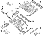 743129BU0A - Body: Front Floor Pan for Nissan Image