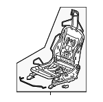 81526TGHA11 - Body: Seat Frame for Honda: Civic Image