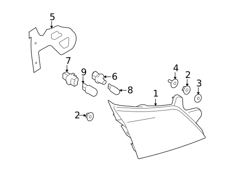 Backup Lamps for 2014 Subaru Outback #0
