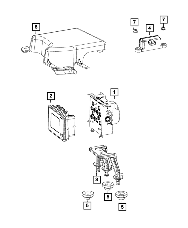 4779281AA - Electrical: Grommet for Mopar Image