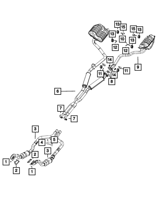68038390AE - Exhaust: Front Pipe And Converter for Mopar Image image