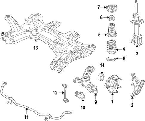 Front Suspension for 2019 Jeep Compass #0