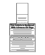 9859079920 - Body: Air Bag Label for Nissan Image